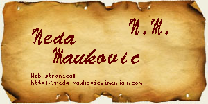 Neda Mauković vizit kartica